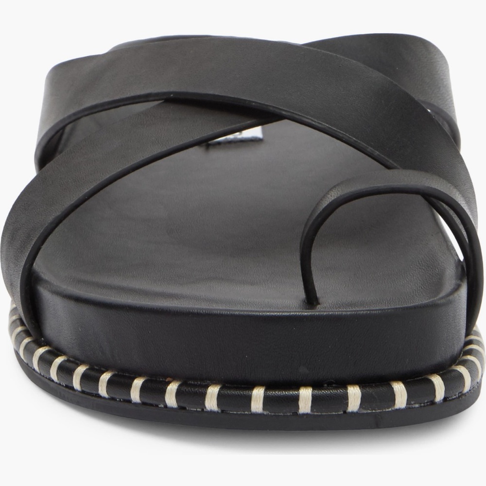 Steve Madden Black Viena Slide Sandal - Picture 9 of 12